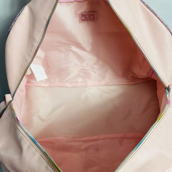 OMG Accessories Pink Miss Gwen Flower Crown Unicorn Duffle Bag 17x11x8 - Picture 4 of 6